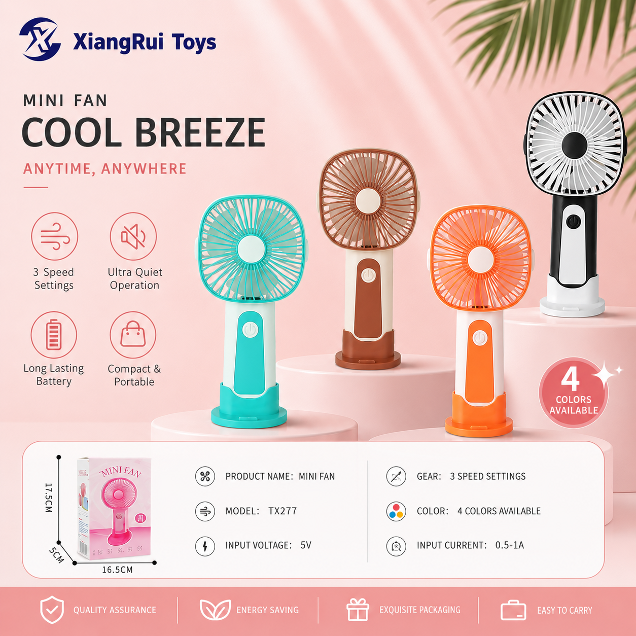 USB Rechargeable Handheld Fan NO.22