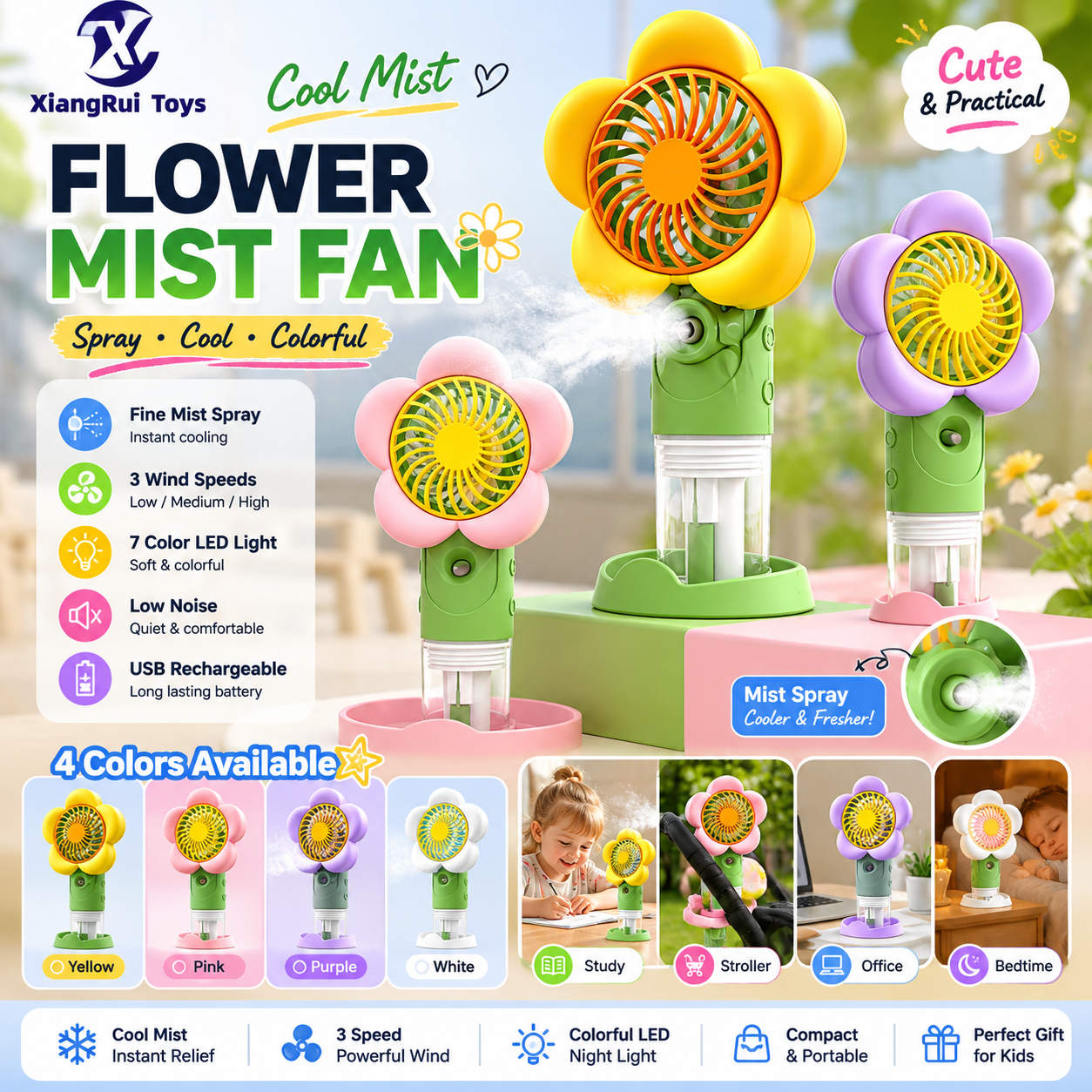 USB Handheld Mist Fan NO.21