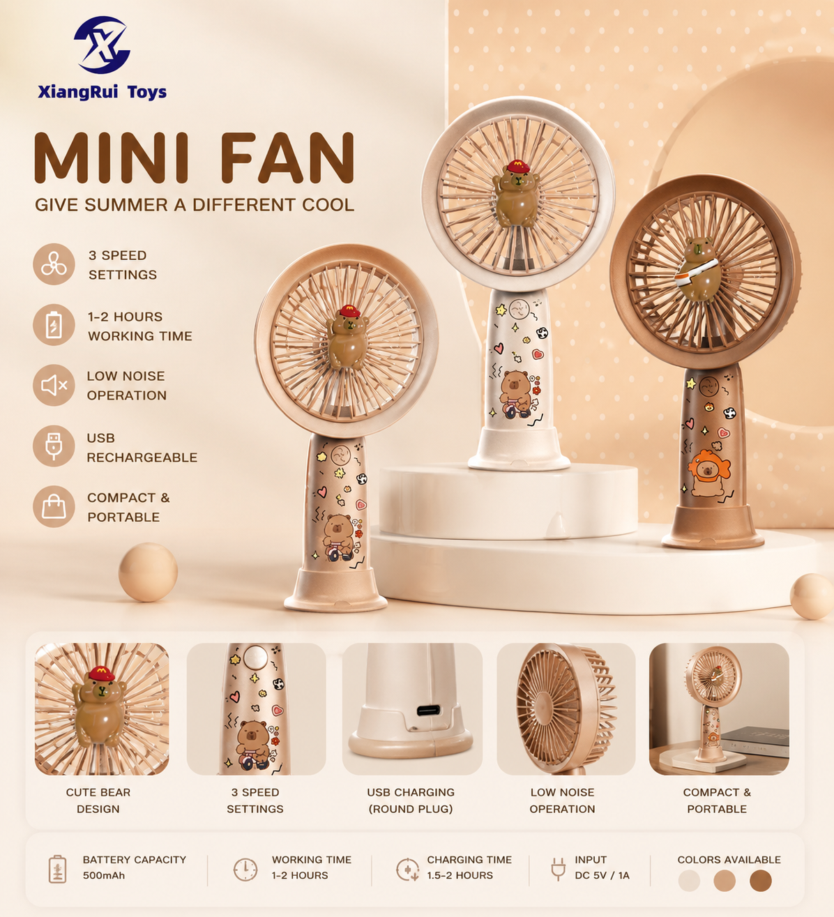 Rechargeable Handheld Fan NO.21