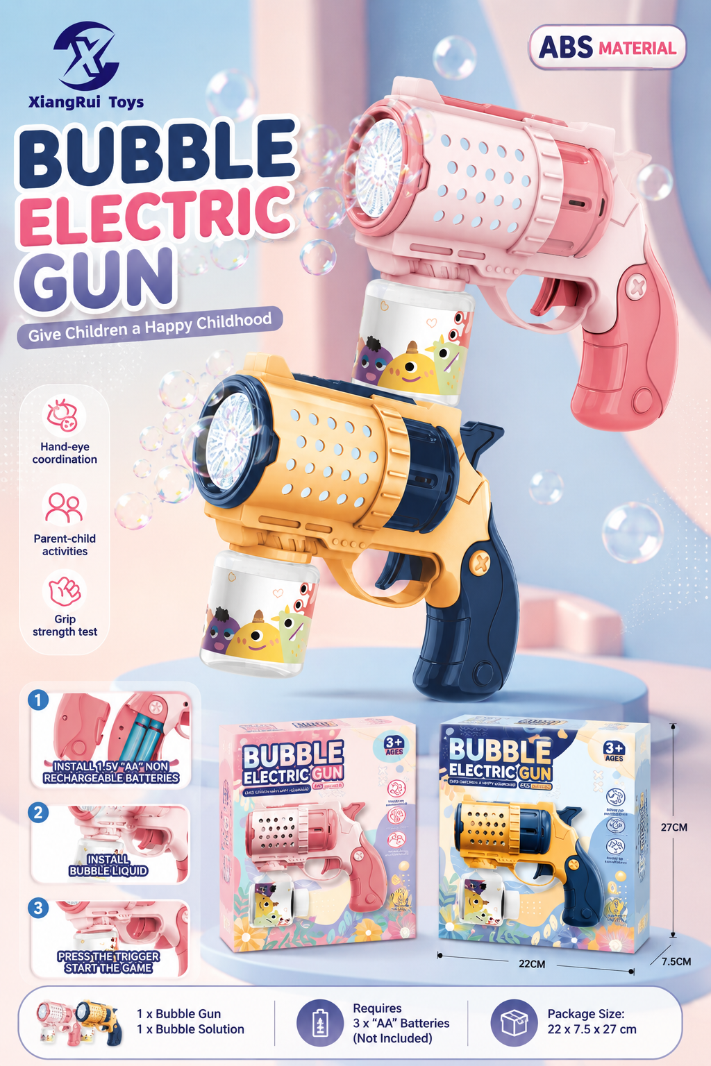 Handheld Bubble Gun X5