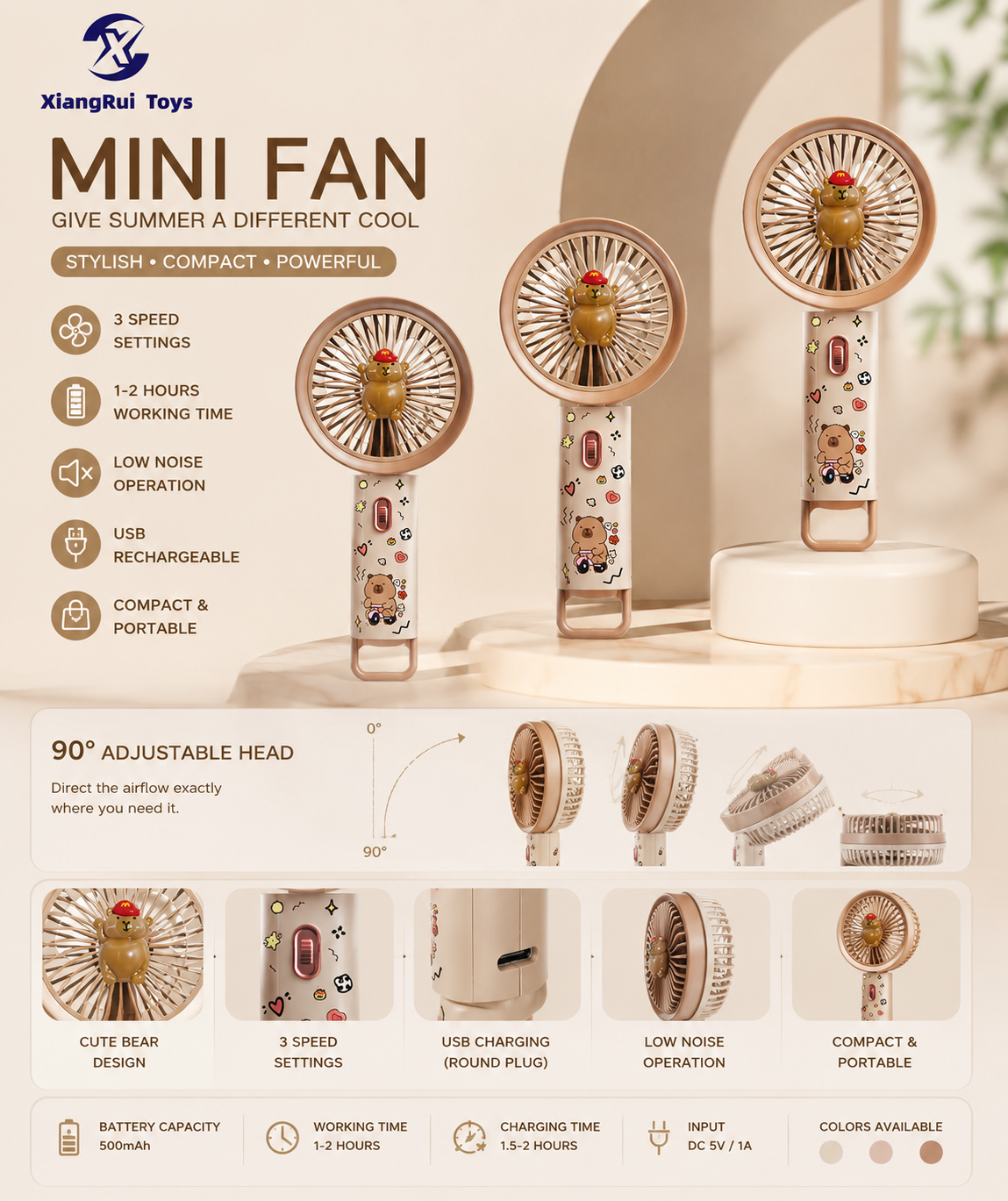 Rechargeable Handheld Fan NO.21