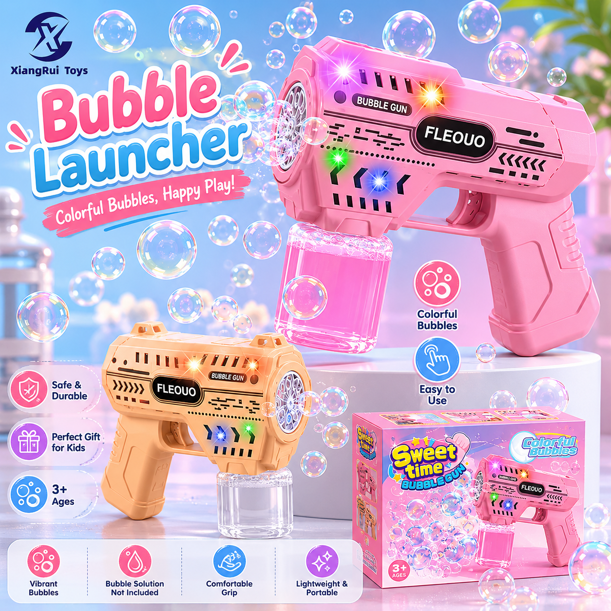 Handheld Bubble Gun X2