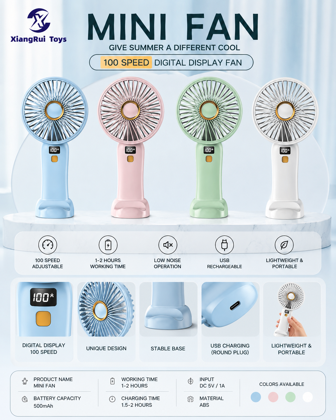 Rechargeable Handheld Fan  NO.21