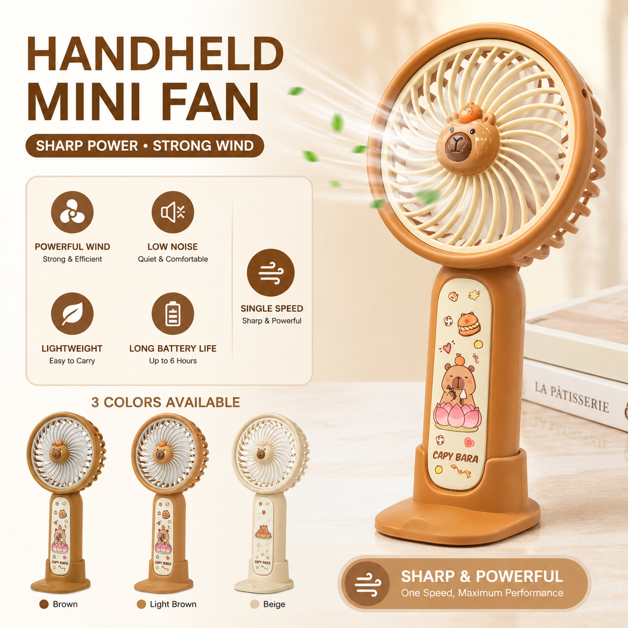 USB Rechargeable Summer Handheld Fan  NO.21