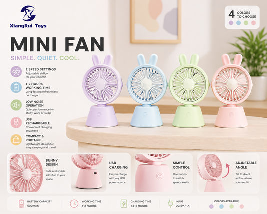 Rechargeable Mini Desk Fan  NO.21