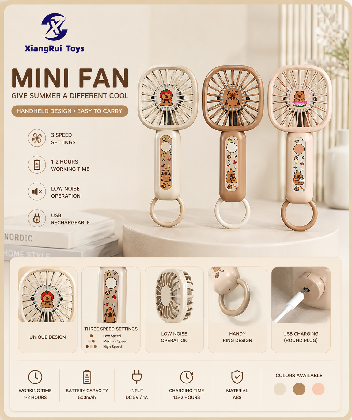 Rechargeable Handheld Fan   NO.21